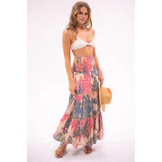 Pink Moroccan Maxi Skirt