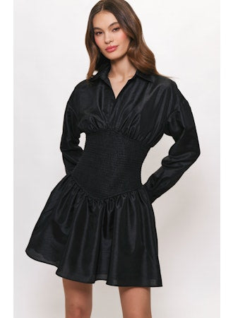 Audrey black mini dress