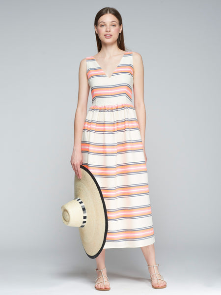 Neon Stripe Midi Dress