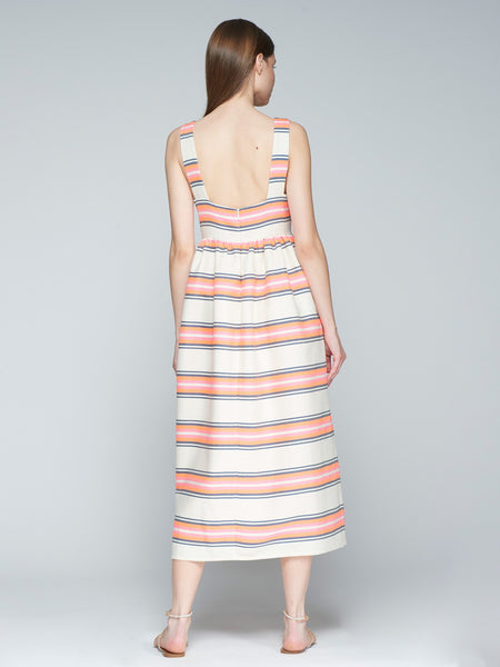 Neon Stripe Midi Dress