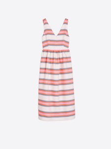 Neon Stripe Midi Dress