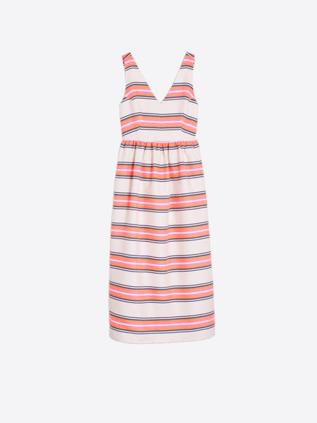 Neon Stripe Midi Dress